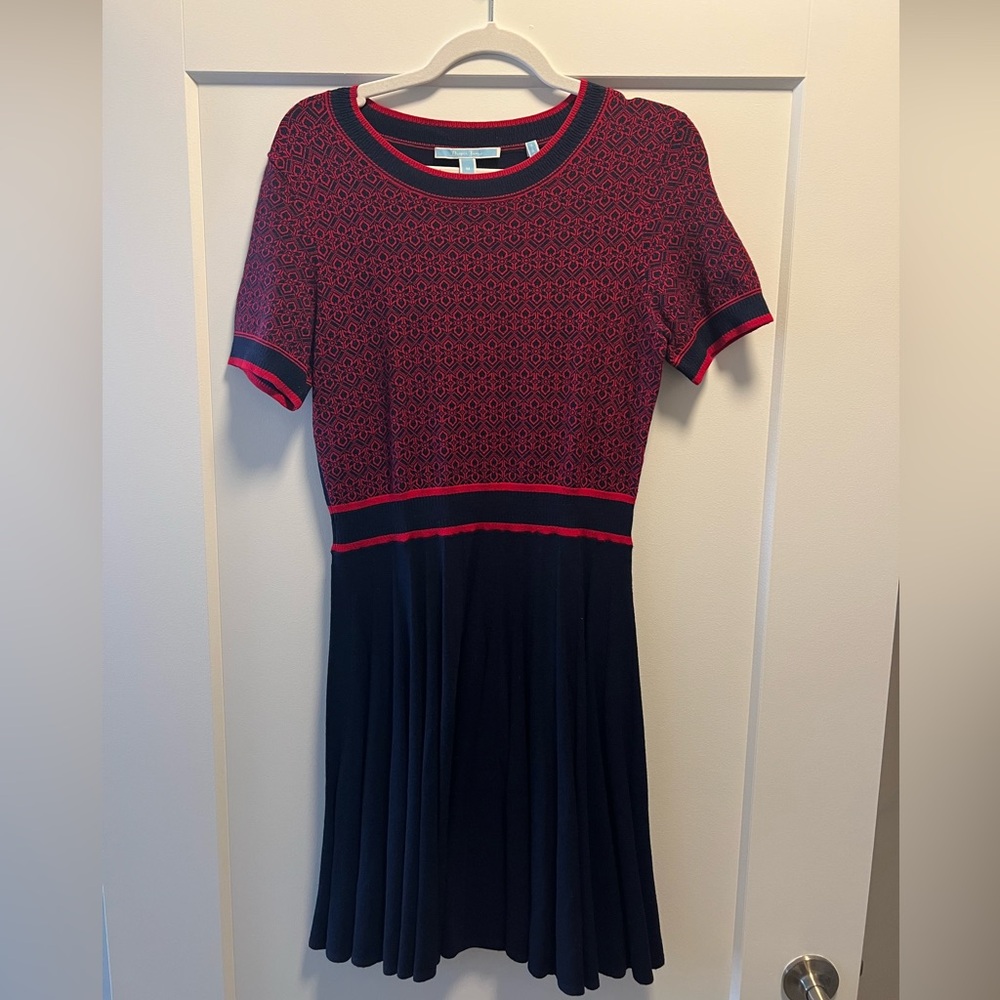 Draper James Pleated Knit Dress (M)